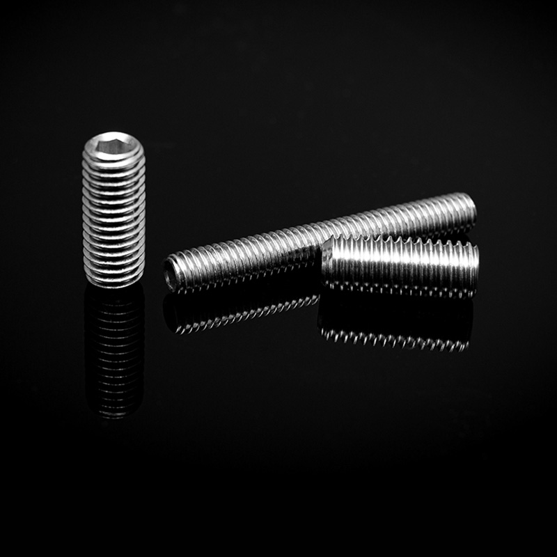 Șuruburi de fixare cu cap hexagonal din oțel inoxidabil DIN 913 cu vârf plat Șuruburi de fixare cu cap hexagonal din oțel inoxidabil DIN 913 cu vârf plat