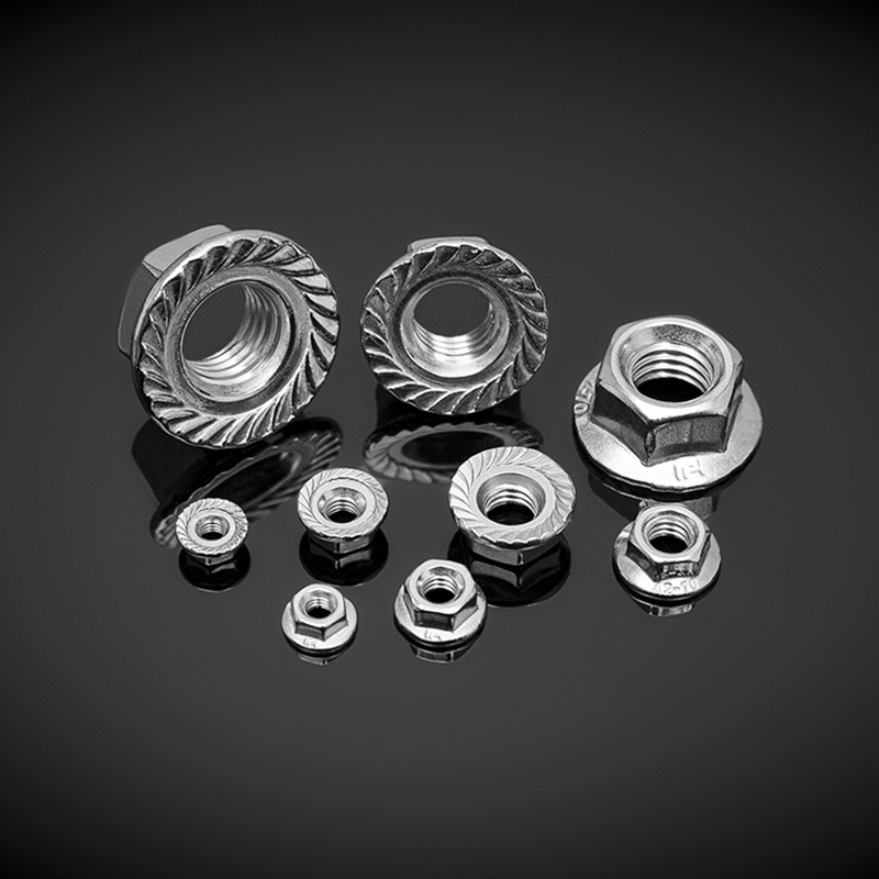 Piulițe cu flanșă hexagonală din oțel inoxidabil DIN 6923